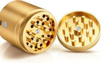 MANUAL Grinder AUTOMATIC Dispenser Large 2.5" Aluminum Alloy, for HOME & KITCHEN ONLY (Gold) - Image 2