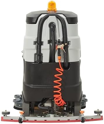 Battery Powered Ride-On Commercial Floor Scrubber Machine, 38" Brush, 48" Squeegee Width, 46 gal Solution Tank, 48 gal Recovery Tank, 5 hr Use 8 hr Charge, 180 RPM, 84,000 Sqft/H, Batteries Included - Image 5