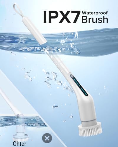 Electric Spin Scrubber, Shower Cleaner with Adjustable Extension Handle - Image 5