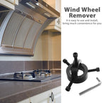 Fan Blade Blower Wheel Puller: Heavy-Duty Steel Impeller Puller & Range Hood Extractor Tool for Kitchen Appliance Repair and Cleaning, Black - Image 5