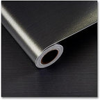 CRE8TIVE Bronze Black Stainless Steel Contact Paper for Appliances 12"x354" Thick Brushed Metallic Wallpaper Stick and Peel Heat Resistant Self Adhesive Vinyl Kitchen Wallpaper for Fridge Dishwasher by CRE8TIVE