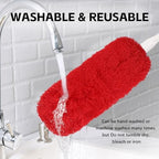 Reusable Microfiber Duster Refills Compatible with OXO & MR.SIGA Duster - Washable Duster for Household Cleaning Dusting Furniture Blind Ceiling Fan 2Pack (Handle NOT Included - Image 4