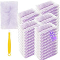 Duster Refills Compatible with Swiffer Duster, Heavy Duty Multi Surface Duster Replacement with 1 Extra Handle for Cleaning Furniture, Blinds, Ceiling Fans and Car (Purple-50Pack) by Hlmsyurx