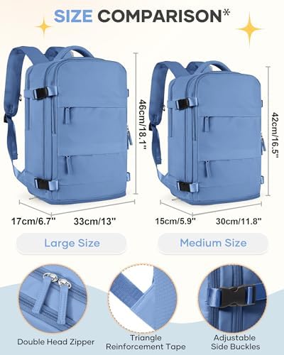 coofay Large Travel Backpack For Women Men Airline Approved Carry On Backpack Flight Approved Waterproof Sports Luggage Backpack Casual Daypack Small Hiking Backpacks - Image 3