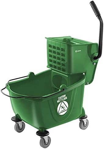 Dryser Commercial Mop Bucket with Side Press Wringer, 26 Quart, Green by Dryser