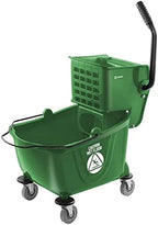 Dryser Commercial Mop Bucket with Side Press Wringer, 26 Quart, Green by Dryser