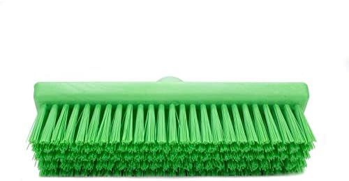 SPARTA 40423EC75 Plastic Floor Scrub Brush, Wall Brush, Equipment Brush with Nonabsorbent Bristles for Industrial Kitchens, Hospitals, Commercial Cleaning, 4 Inches, Lime, (Pack of 2) - Image 5