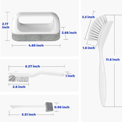 Holikme Dish Brush Cleaning Brush Set for Cleaning Groove Gap,White - Image 6