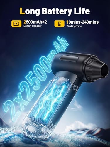 X213 Compressed Air Duster, 130000RPM, 3-Speed Adjustable, Electric - Image 6