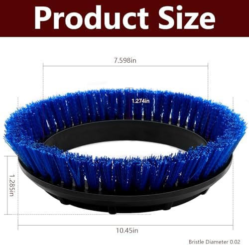 237058 Blue Crimped Polypropylene Scrub Orbiter Brush for Oreck Bissell - Image 2