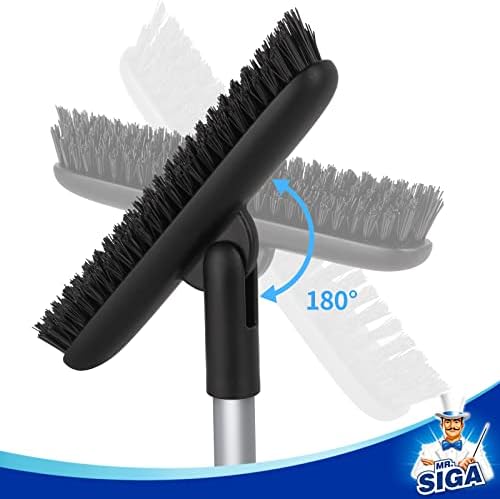 MR.SIGA Heavy Duty Grout Scrub Brush with Long Handle - Image 5