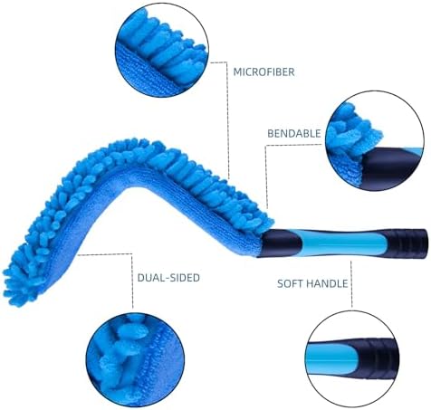 5pcs 17" Microfiber Flexible Ceiling Fan Chenille Duster - Image 2