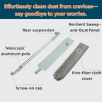 Retractable Gap Dust Cleaning Artifact | Extendable Duster & Retractable Dust Cleaner for Home (1PC (Includes 3* Replacement Brush Heads)) - Image 3