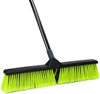 24-Inch Push Broom Outdoor with Stiff Bristle, Heavy Duty Broom Brush with 63” Long Handle for Deck Patio Driveway Garage Warehouse Shop Floor Sweeping & Scrubbing by KalTell