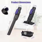 Vacuum Crevice Tool and Removable 2-in-1 Tool Brush Replacement Parts Compatible with Shark Pet Cordless Stick IX141 IZ462H IZ483H IZ363HT IZ361H IZ163H IZ362H Attachments for D-Shaped Vacuum Cleaner - Image 7