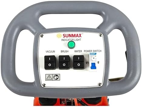 SUNMAX 14" Corded Floor Scrubber Dryer Machine, 4-Gal Tank - Image 2
