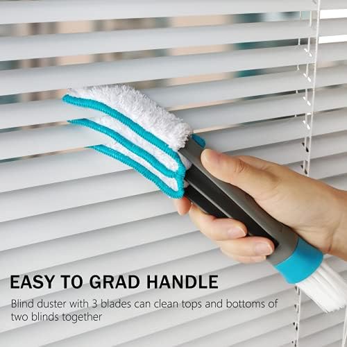 SetSail Blind Duster, Window Cleaner Duster Brush with 5 Microfiber Sleeves - Image 5