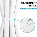 Hiasan French Door Curtains Privacy, White, 24W x 40L, 1 Panel - Image 4