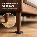 16-Pack Furniture Sliders for Hardwood Floors, Save 80% Effort Safely and Easily, The Glide Tool Set for Heavy Furniture and Appliances, Reusable Floor Protectors and Moving Pads (16 Felt 3.5" Slider) - Image 7