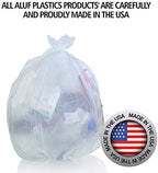Aluf Plastics 10 Gallon Trash Bags - (COMMERCIAL 1000 PACK) - Source Reduction Series Value High Density 6 MICRON gauge - Intended for Home, Office, Bathroom, Paper, Styrofoam - Image 6