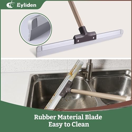 Eyliden 17" Rubber Floor Squeegee, Quick Water & Foam Removal Broom - Image 4