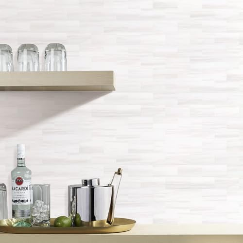 STICKGOO 1/3 Sheet Subway Tile Peel and Stick Backsplash, Star White Marble Look Dolomite Kitchen Backsplash Wall Tile(Only 1/3 Sample) - Image 6