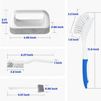 Holikme Dish Brush Cleaning Brush Set for Cleaning Groove Gap,Blue - Image 6