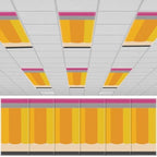 6Pcs Classroom Fluorescent Magnetic Light Covers,2x4 FT Pencil by Hallswl