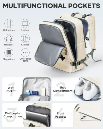 coofay Vacuum Backpack Travel with Pump Vacpack Travel Backpack with Vacuum System Compression Backpacks - Image 5