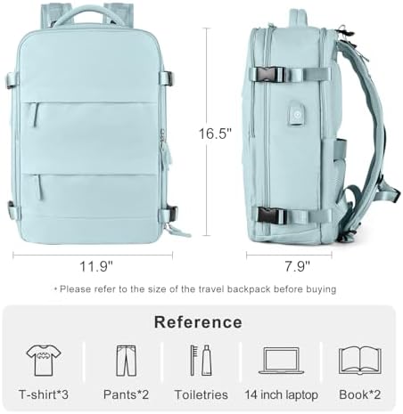 coofay Personal Item Travel Backpack For Women Men Airline Approved Carry On Backpack Flight Approved Waterproof Sports Luggage Backpack Casual Daypack Small Hiking Backpack - Image 3