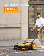 Industrial Walk-Behind Hand Push Floor Sweeper, 41" Cleaning Width - Image 4