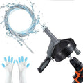 Drain Auger, Clog Remover with Drill Adapter, 25 Feet Flexible Plumbing Snake Use Manually or Powered for Kitchen,Bathrom and Shower Sink, Comes with Gloves(Gray) by Unknown