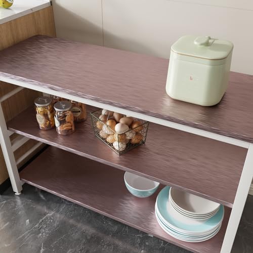 CRE8TIVE 12"x80" Rose Gold Stainless Steel Contact Paper for Kitchen Wallpaper Peel and Stick Brushed Metallic Wallpaper Heat Resistant Self Adhesive Metal Vinyl for Appliance Dishwasher Fridge Covers - Image 5