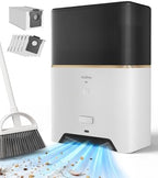 Touchless Vacuum Dustpan, 26kPa Suction, Bagged, Auto/Manual Mode by Ezzomy