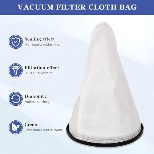 4 Pack 2KE2105000 Filter Bag Replacement for Hoover Backpack Vacuum - Image 2