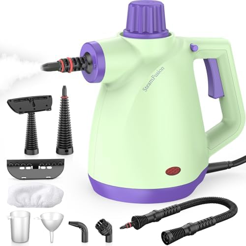 1050W Pressurized Handheld Steam Cleaner for Home, Steamer for cleaning by SteamFusion