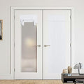 NICETOWN French Door Blackout Curtains, 100% Blackout Door Blinds by NICETOWN