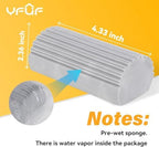 8-Pack Damp Clean Duster Sponge, Magic Sponge Eraser Baseboard Cleaner Tool, Dusters for Cleaning Blinds, Glass, Vents, Railings, Mirrors,Window Track Grooves and Faucets - Image 2