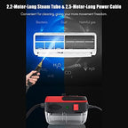 2500W Handheld Steam Cleaner High Temperature Pressurized Steam Cleaning Machine Portable Car Steamer with Brush Heads (Red) - Image 3