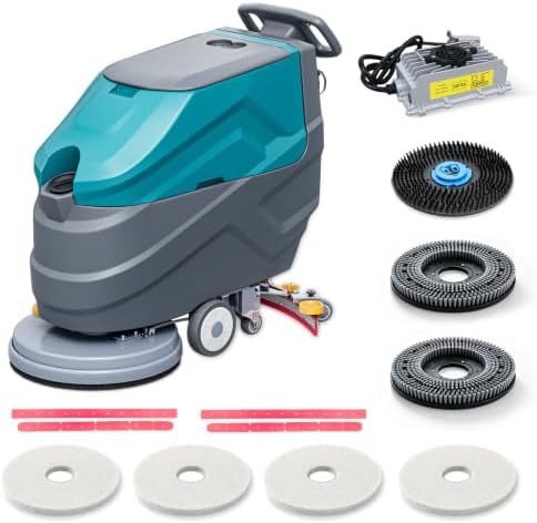 Walk-Behind Floor Scrubber Dryer with 22" Scrub Path by KARHDIR