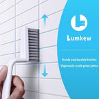 Lumkew Grout Cleaner Brush V Shape, Stiff Grout Cleaning Brushes for Tile Floor, Handheld Grout Scrub Brush Set for Shower, Bathroom, Kitchen, Household Use,2 pcs - Image 5