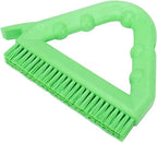 SPARTA Plastic Commercial Grout Brush, Triangle-Shaped Scrub Brush with Scraper and Two Threaded Holes for Attaching Handle (Sold Separately), 9 x 7 x 7 Inches, Lime - Image 4