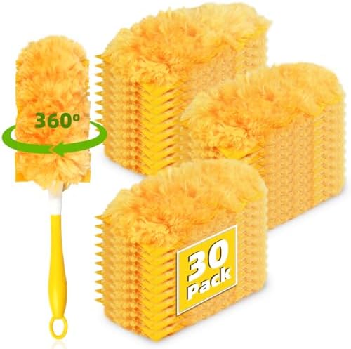 30 Pack 360 Dusters Refills for Swiffer® Dusters, Heavy Duty Duster Kit by Fenkabs