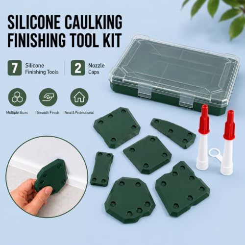 6-in-1 Silicone Sealant Removal Tool Kit, Multi-Function Caulk Remover & Grout Scraper Set for Bathroom, Kitchen, Tile, Shower, Sink & Window Cleaning and Repair. - Image 6