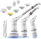 JOYMOOP Electric Spin Scrubber, 450 RPM Cordless Cleaning Brush with Power LCD Display, 9 Brush Heads Waterproof Power Scrubber with 90-Min Runtime, Adjustable Long Handle for Bathtub, Floor, Kitchen by JOYMOOP