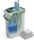 JOYMOOP Mop and Bucket Set – Commercial and Household Floor & Wall Cleaner with Long Handle, Includes 5 Microfiber Mop Pads for Easy Use by JOYMOOP
