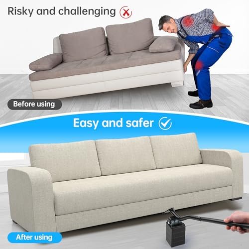 Furniture Lifter Tool, Appliance Lifter, Save 80% Effort, Lift Up to 400 Pounds Heavy Items, Furniture Lifter Jack for Heavy Furniture Appliance, Safely and Easily Lifting Furniture and Appliances - Image 2