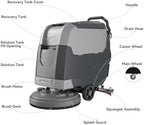 X4 22" Walk-Behind Commercial Floor Scrubber Machine, Upgrade Material - Image 5