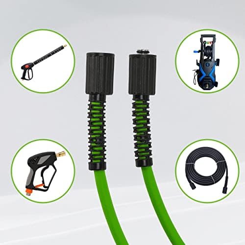 PWACCS Pressure Washer Hose, 50 FT x 1/4", 3600 PSI, M22 Fittings - Image 2