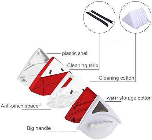 MIFXIN Magnetic Window Cleaner Glass Wiper Double Side Cleaning for 15-24mm Double Glazed High-Rise Window Glass Surface Magnetic Strong Cleaning Brush Tool - Image 5